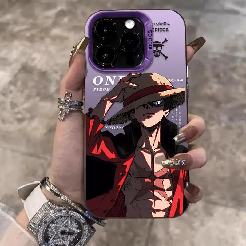3D One Piece Monkey D. Luffy Phone Case for iPhone 11 12 13 14 15 16 17 Pro Max Plus mini 17promax straw hat ルフィ Back Cover