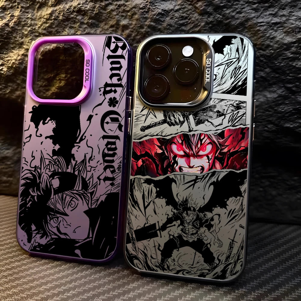 Black Clover Astas Phone Case for Xiaomi Redmi 14C 13C 12C 10 Note 15 14 13 12 Pro Plus 4G 5G Silver Hard Cover