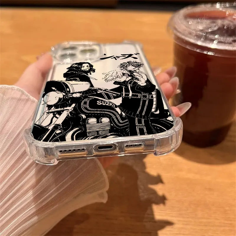 Tokyos Revengers Anime Phone Case Clear For iPhone 17 16 14 15 11 12 13 Pro Max 16E 16 Plus 17 Air Soft Shockproof Silicon Cover