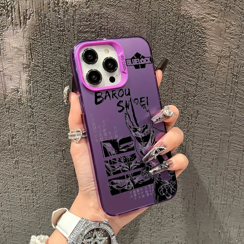 Anime blue lock Phone Case TPU Slim Shockproof Phone Case Full Camera Cover For iPhone 17 16 15 14 13 12 11 Pro Max