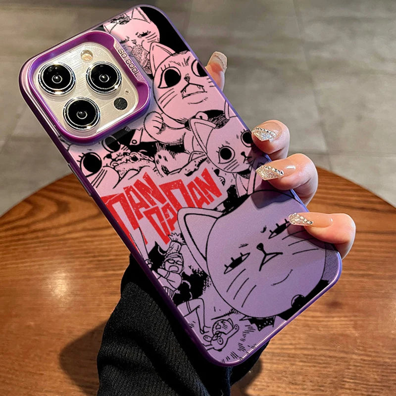 DandadanS Anime Hot New Frosted Phone Case for iPhone 17 Air 16 E 15 14 Plus 13 12 Mini 11 Pro Max Acrylic Sheet Silicone Cover
