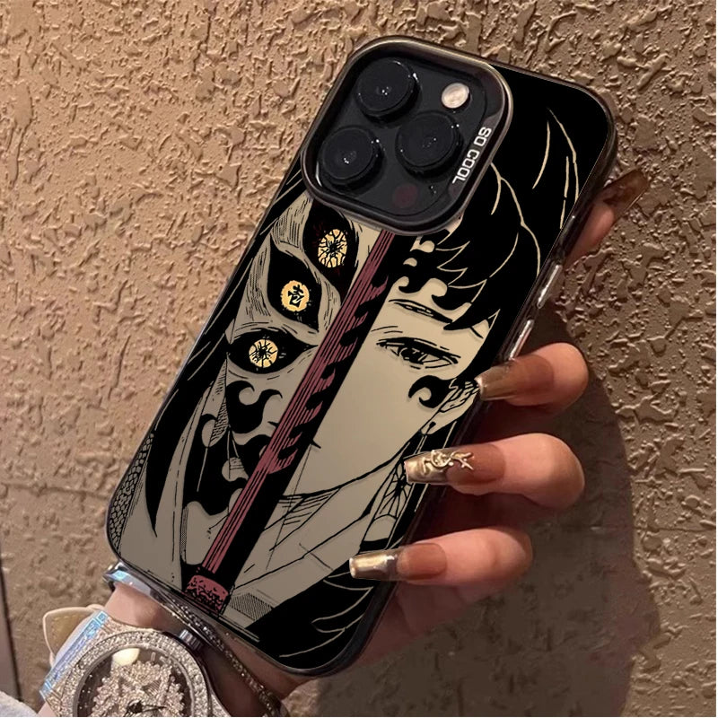 Fashion Anime Demon Slayer Phone Case for iPhone 14 17 Air 16 15 11 12 13 Pro Max XS X XR Plus 8 7 SE 2020 Shockproof Back Cover