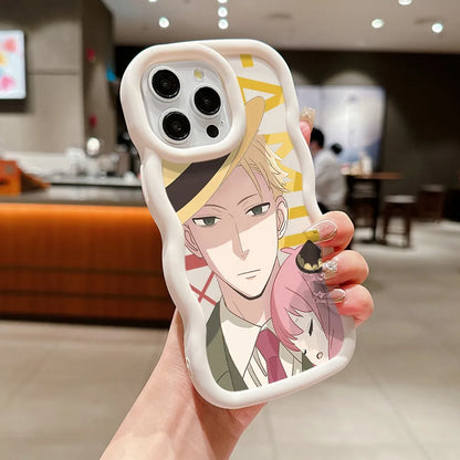 SPY×FAMILY Anya Forger Phone Case for iPhone 16 16e 15 14 Plus 13 12 11 iPhone16 Pro Max X Xs XR 7 8 e Wave Soft Capa CASE Funda