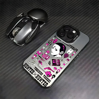 HUNTER HUNTER Phone Case For lMDColor Silver Shell For lPhone 17 16 15 14 13 12 11 Pro Max Plus