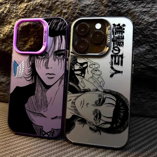 Eren Yeager Attack on Titan Phone Case For iPhone 17 16e 16 15 14 13 12 11 Pro Max X XR XSMAX 8 7 Air Plus Anti Fall Matte Cover