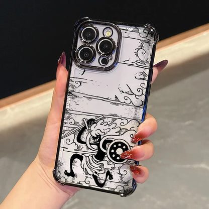 O-One Pieces Manga Funda For iPhone 17 Pro 16 15 14 13 12 11 Pro Max Case 17 Plus 17E 16E 17Air Silicone Protection Phone Cover