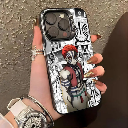 A-Akaza Demon Slayer Phone Case For IPhone 17 Pro Max 15 Pro 16 14 Plus 12 13 Mini 11 Pro Shockproof Colorful Cover