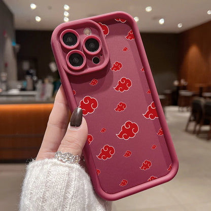 Akatsukies Cloud Totem N-NARUTOS Phone Case for iPhone 17e 17 16e 16 15 14 13 12 11 Air Pro Max Plus Soft TPU Back Cover