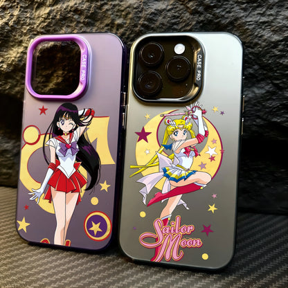 New Anime M-Moons s-Sailors Case for Samsung A73 A72 A55 A54 A53 A35 A34 A33 A32 A30 A24 A23 A22 A14 A05 4G 5G Matte Shockproof