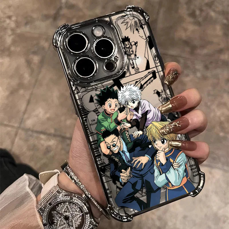 Anime Hunter X Hunter Phone Case For iPhone 17 17e 16e 16 15 14 13 12 11 Pro Max X XR XSMax 7 8 Mini Air Plus Anti-Fall Airabag