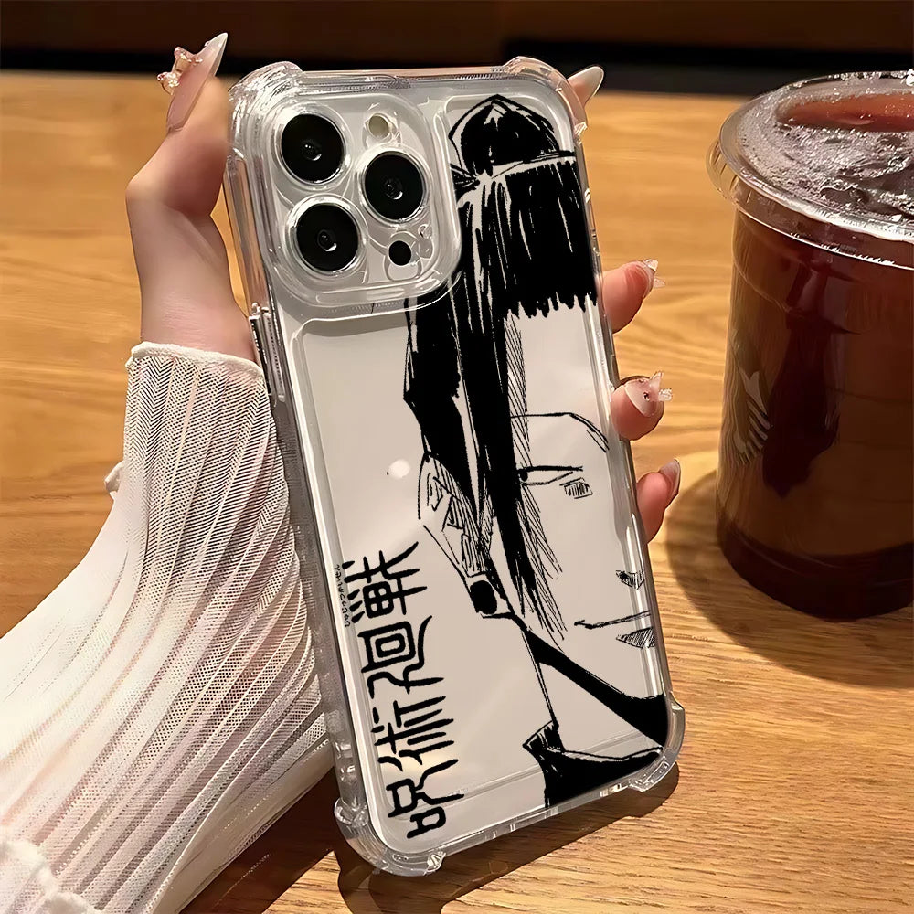 Anime Jujutsus Kaisens Gojo Phone Case For iPhone 17 Air 16 e 15 14 13 12 11 Pro Max Plus Mini SE 2020 2022 Shockproof Cover