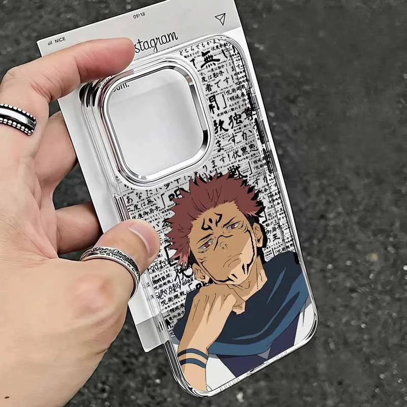 Anime J-ujutsu K-aisen Phone Case For Apple iPhone 17 AIR 16E 15 14 13 12 11 Pro Max Plus Transparent Soft Cover