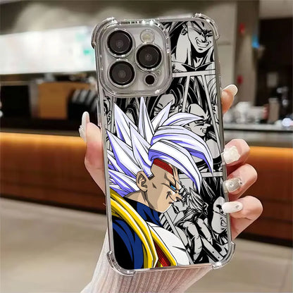 Dragons Balls GT Saiyans Vegeta Goku Phone Case for iPhone 11 13 15 16 17 Pro Max 14 Plus 17Air 16E 12 Mini 11 17Pro Clear Cover