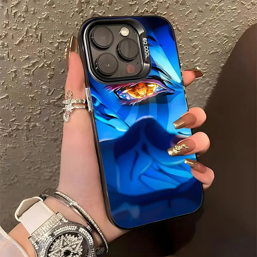 A-Akaza Demon Slayer Phone Case For IPhone 17 Pro Max 15 Pro 16 14 Plus 12 13 Mini 11 Pro Shockproof Colorful Cover