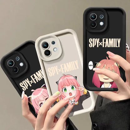 Cartoon Kawaii Spy X Family Anime Phone Case for Xiaomi 13T 14T 15T 17T Pro 15 Ultra Poco M7 M8 F8 F7 X6 X7 X8 17 Pro Max Cover