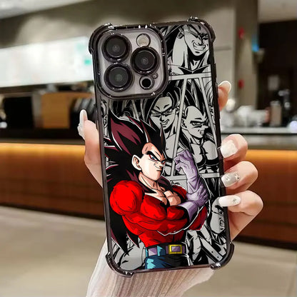 Dragons Balls GT Saiyans Vegeta Goku Phone Case for iPhone 11 13 15 16 17 Pro Max 14 Plus 17Air 16E 12 Mini 11 17Pro Clear Cover