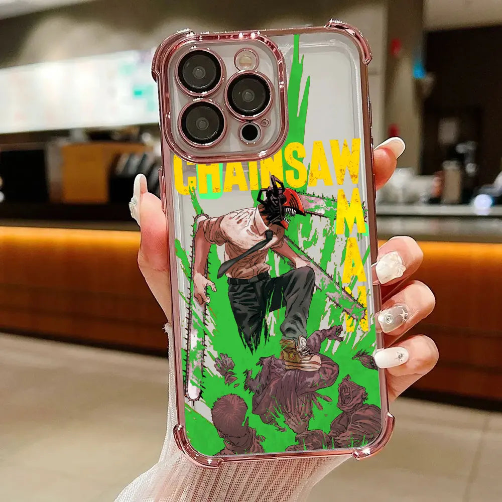 Chainsaws Mans Art Anime Case For Xiaomi 17T Pro 15T 14T 15 14 Poco F5 F7 F8 Ultra M7 M8 X5 X6 X7 X8 Pro Max 5G Shockproof Cover