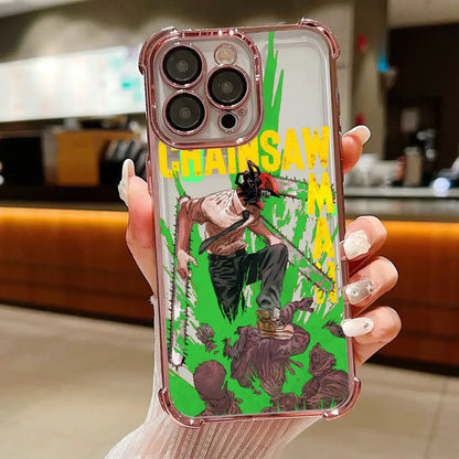 Chainsaws Mans Art Anime Case For Xiaomi 17T Pro 15T 14T 15 14 Poco F5 F7 F8 Ultra M7 M8 X5 X6 X7 X8 Pro Max 5G Shockproof Cover
