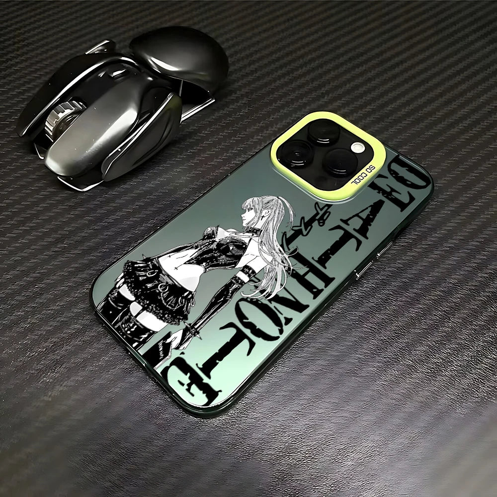 Anime Death Note Phone Case For iPhone 17 16e 16 15 14 13 12 11 mini Pro Max X XR XSMAX 8 7 Air Plus Anti Fall Matte Back Cover