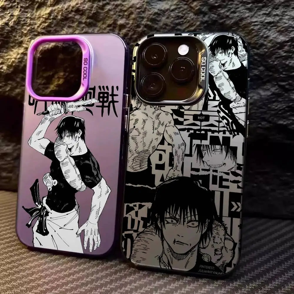 J-Jujutsu Toji Kaisen F-Fushiguro  For iPhone 17 16 15 14 13 12 11 Pro MAX Matte Shockproof Back Anti Fall Matte Cover