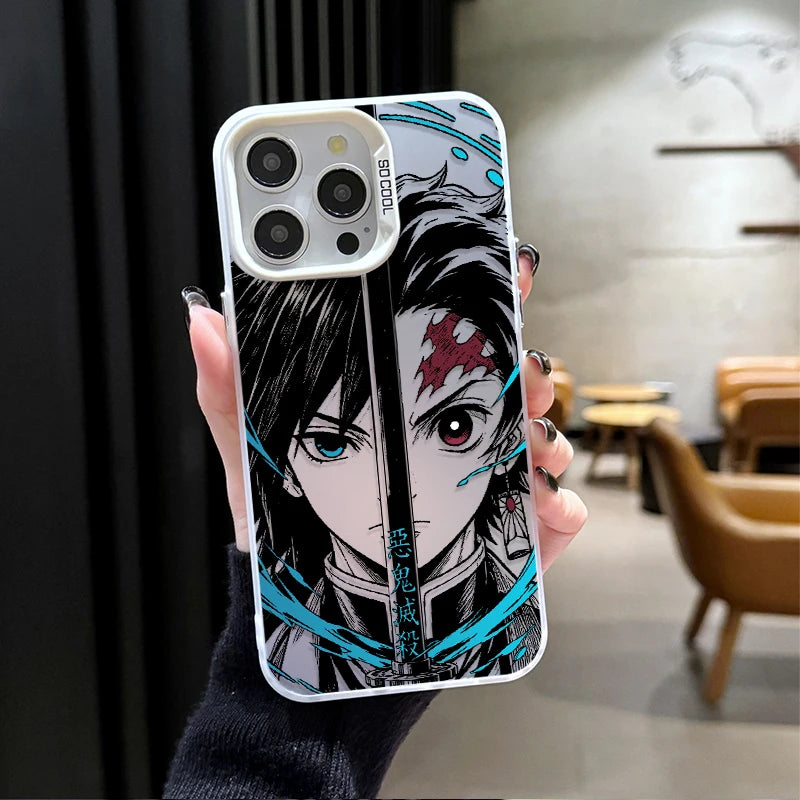 Phone Case for DEMON SLAYER TANJIRO GIYUU RENGOKU iPhone 12 17 Air Pro Max 16 15 11 14 13 Pro Max XS X XR Plus 8 7 SE 2020 Cover