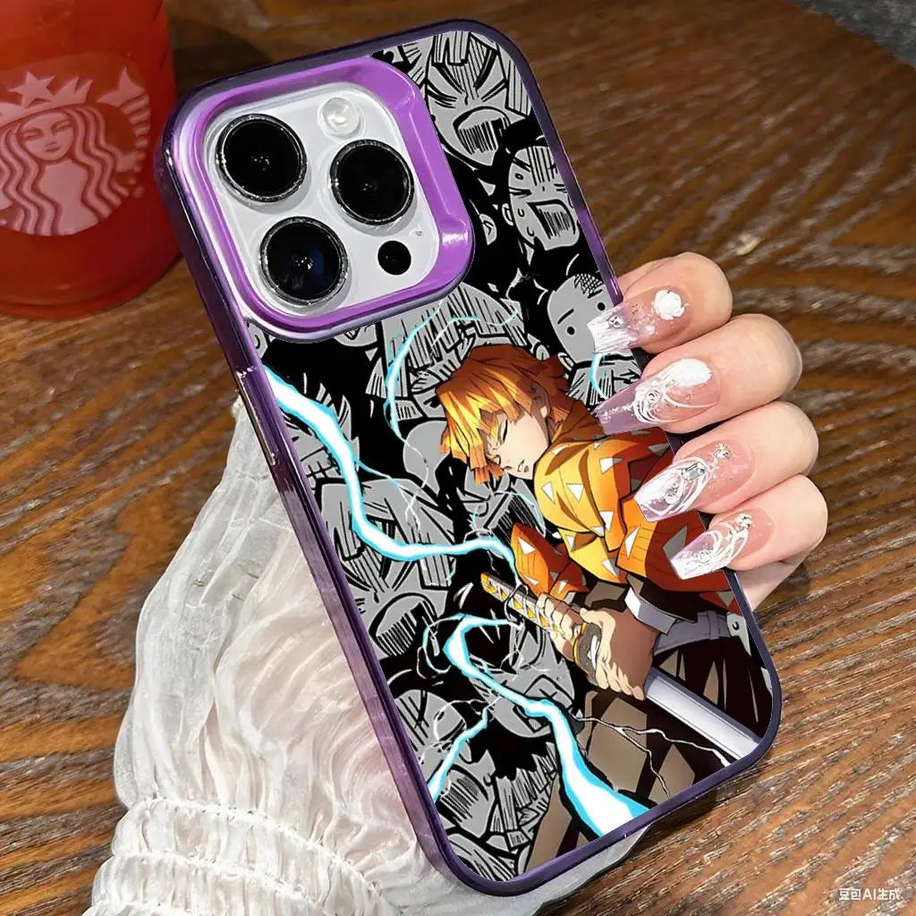 K-Kimetsus No Y-Yaibas Phone Case For IPhone 17 16 15 14 13 12 Mini 11 8 7 Pro Max Plus Colorful Phone Case