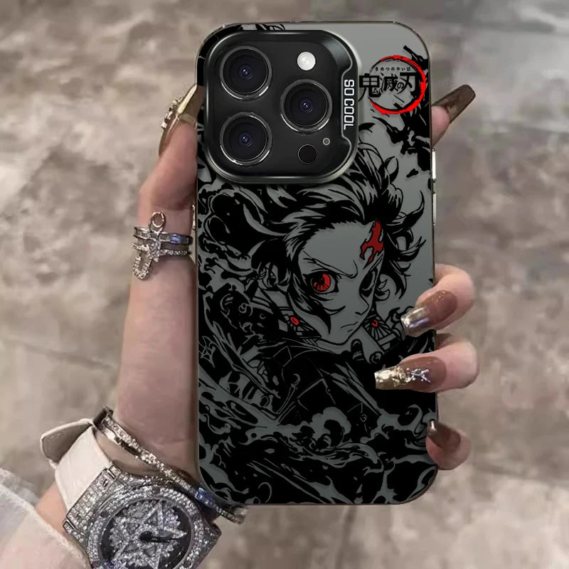 Phone Case for Demon Slayer Anime Tanjiro Kamado iPhone 12 17 Air Pro Max 16 15 11 14 13 Pro Max XS X XR Plus 8 7 SE 2020 Cover