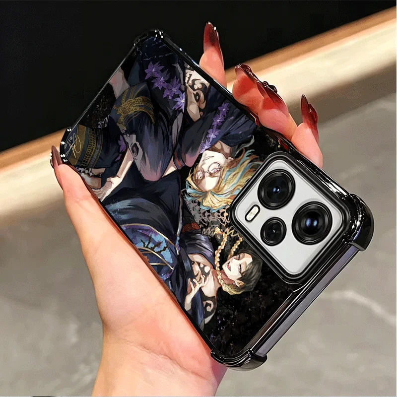 Tokyo Revengers Ran Haitani Rindou Plating Phone Case For Xiaomi Poco X6 X7 X8 Pro Max X5 X3 M8 M7 M5S Redmi 15C 15 14C 13C 17T