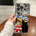 Anime Gear 5 LuffyS Ones Pieces Plating Phone Case For iPhone 17 17e 16e 16 15 14 13 12 11 Pro Max X XR Mini Air Plus Anti-Fall