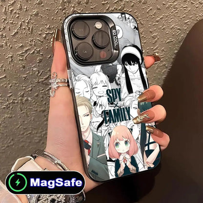 Anime Spy Family Mobile Phone Case for iPhone 17 16 15 14 13 12 11 Air Pro Max Plus MagSafe Translucent Colorful Cover Cover