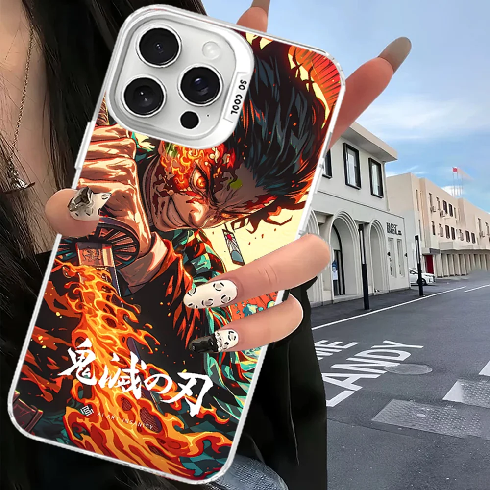 Demon Slayer Phone Case For IPhone 16 15 14 13 12 11 Pro Max X XR XSMAX 8 7 Plus Matte Shockproof Back Cover