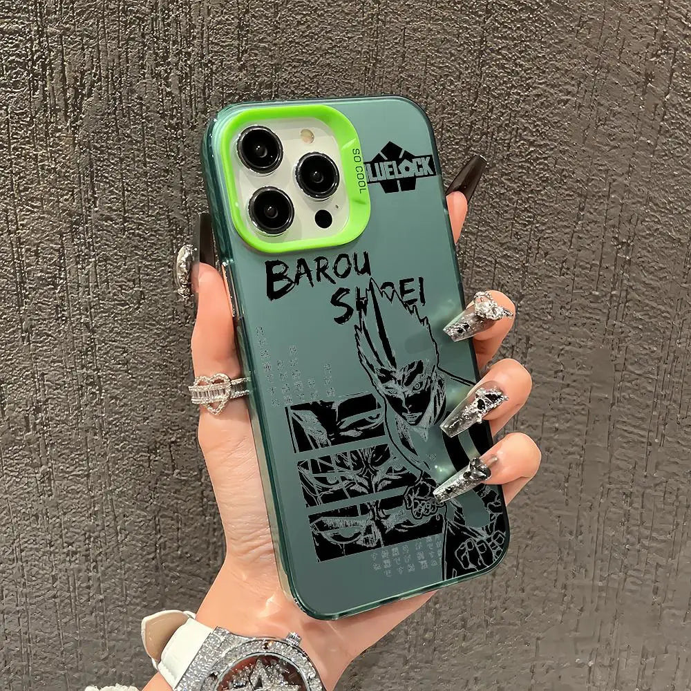 Anime blue lock Phone Case TPU Slim Shockproof Phone Case Full Camera Cover For iPhone 17 16 15 14 13 12 11 Pro Max