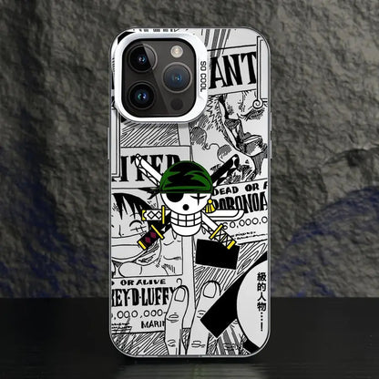 One Piece Bone Logo Cover Phone Case for iPhone 16e 11 12 13 Pro Max 14 15 16 Plus