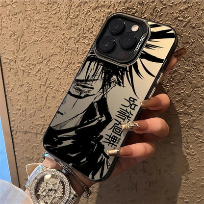 Anime Cartoon J-Jujutsu K-Kaisen Phone Case For IPhone 14 15 16 17 Pro Max Plus 12 13 Mini 16E Casing Hard IMD Fashion