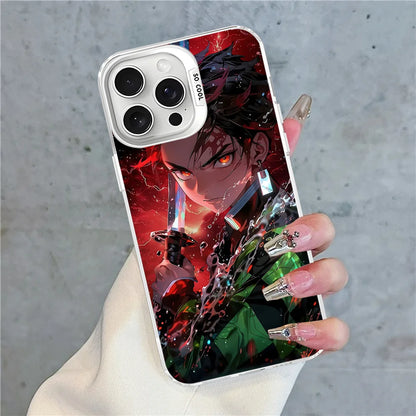 Demon Slayer Phone Case For IPhone 16 15 14 13 12 11 Pro Max X XR XSMAX 8 7 Plus Matte Shockproof Back Cover