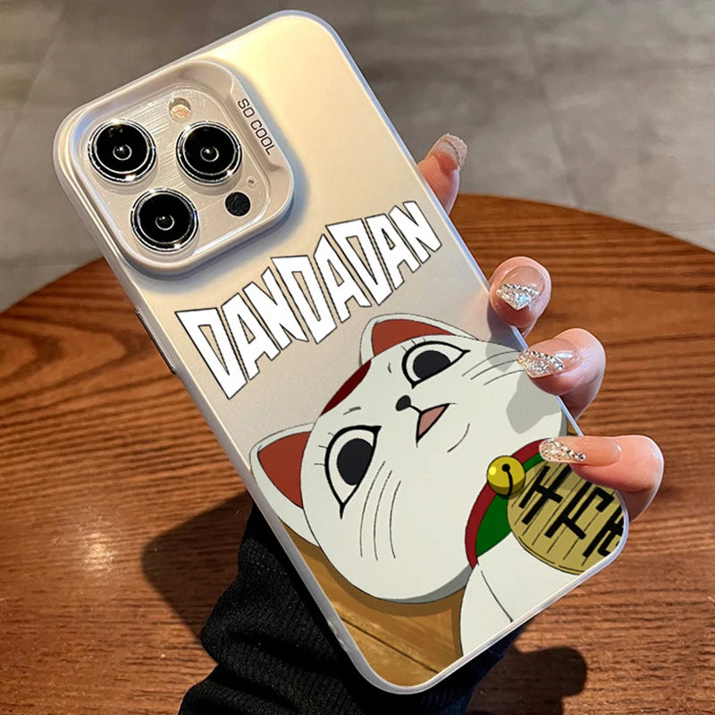 DandadanS Anime Hot New Frosted Phone Case for iPhone 17 Air 16 E 15 14 Plus 13 12 Mini 11 Pro Max Acrylic Sheet Silicone Cover