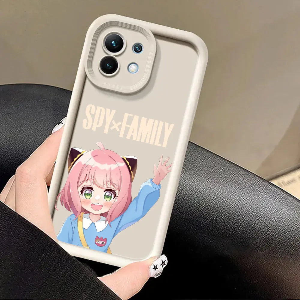Cartoon Kawaii Spy X Family Anime Phone Case for Xiaomi 13T 14T 15T 17T Pro 15 Ultra Poco M7 M8 F8 F7 X6 X7 X8 17 Pro Max Cover