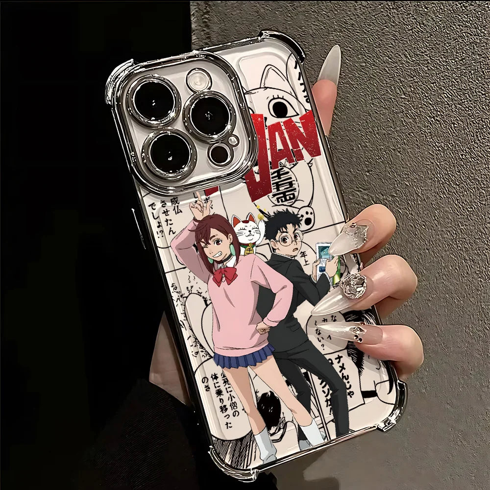 Hot Anime D-Dandadans Plating Phone Case For Samsung A37 A57 A07 A36 A16 A06 A35 A55 A25 A26 A05s A15 A54 A34 A24 A14 A05 4G 5G