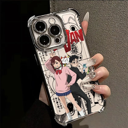 Hot Anime D-Dandadans Plating Phone Case For Samsung A37 A57 A07 A36 A16 A06 A35 A55 A25 A26 A05s A15 A54 A34 A24 A14 A05 4G 5G