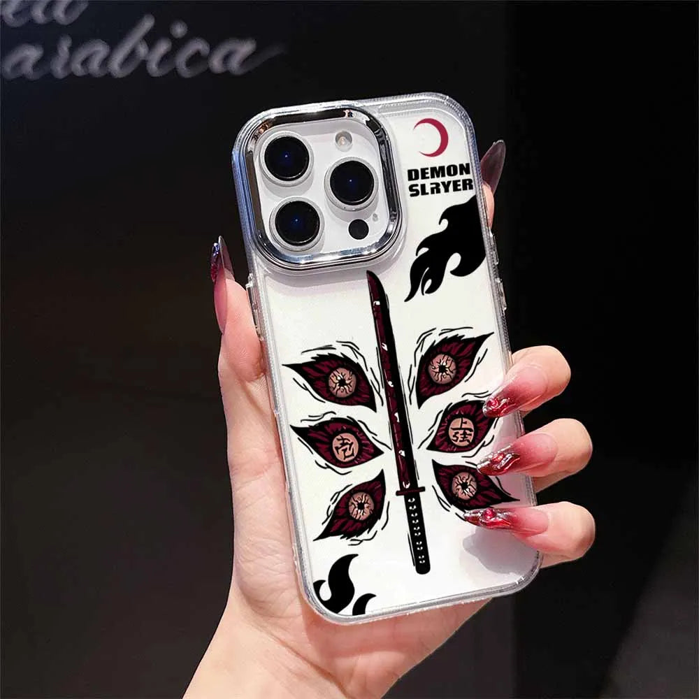 Anime D-emons Slayers Phone Case For Apple iPhone 17 AIR 16E 15 14 13 12 11 Pro Max Plus Transparent Soft Cover