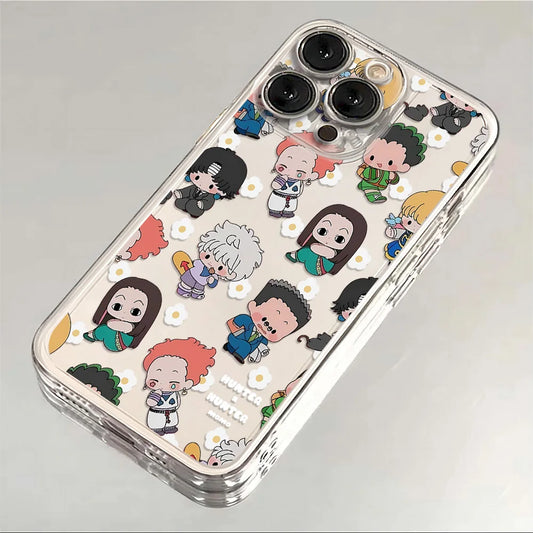 Unique Hunter x Anime Aesthetic Phone Case For iPhone 16e 16 15 14 13 12 11 Mini Pro Max X XR XSMax 7 8 Plus Transparent Soft