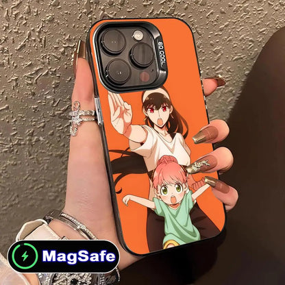 Anime Spy Family Mobile Phone Case for iPhone 17 16 15 14 13 12 11 Air Pro Max Plus MagSafe Translucent Colorful Cover Cover