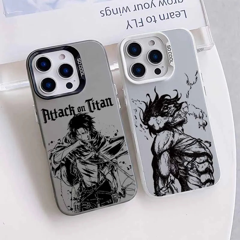 Attack on Titan Anime Cover For Apple iPhone 17 Air 16E 16 15 14 13 12 mini Pro Max Plus Colorful Phone Case