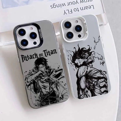 Attack on Titan Anime Cover For Apple iPhone 17 Air 16E 16 15 14 13 12 mini Pro Max Plus Colorful Phone Case