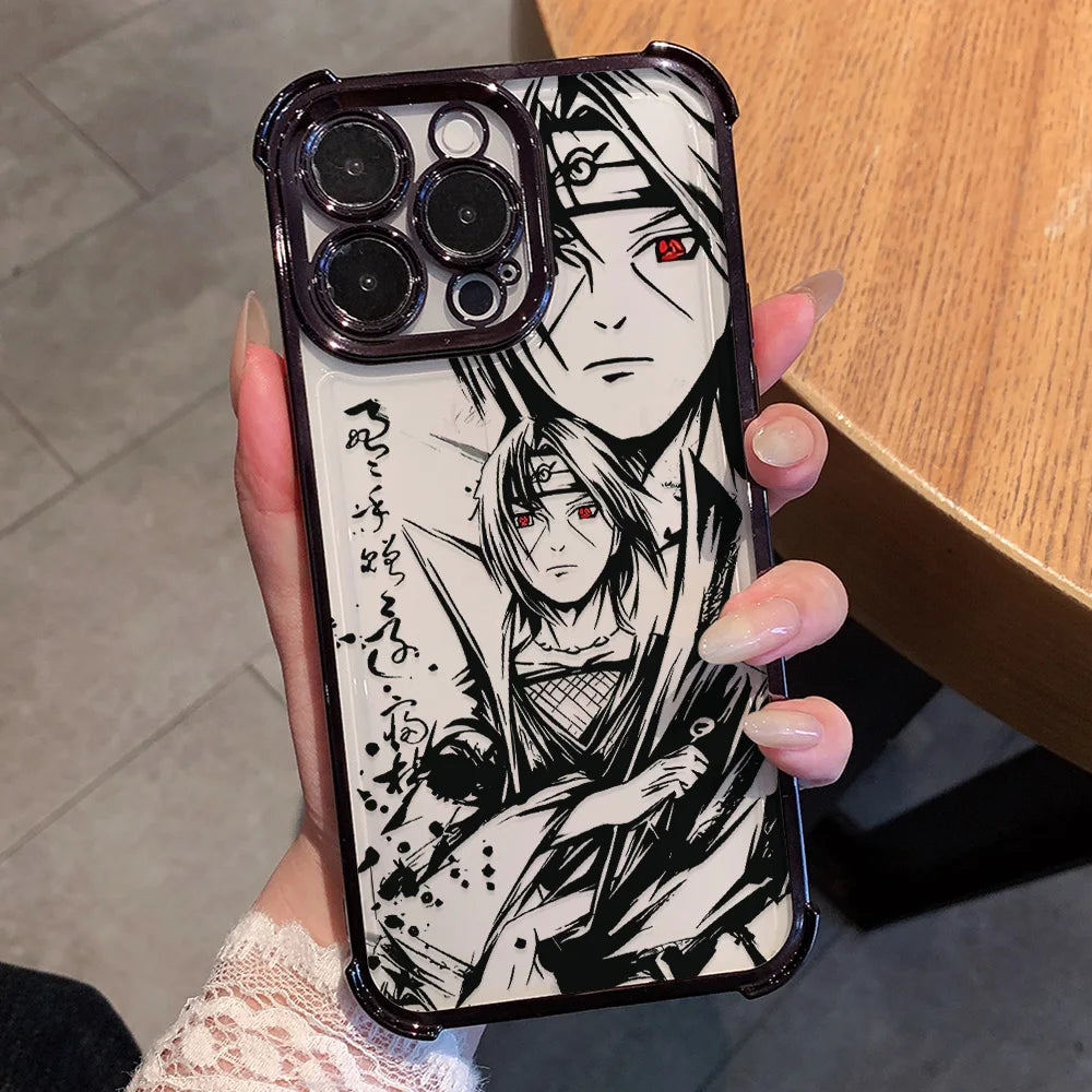 Cool Anime Narutos Plating Phone Case for Oppo Realme Note 80 16 C85 15T C71 C75 C55 C53 C30 C35 14 13 Pro Plus 4G 5G Anti-Fall