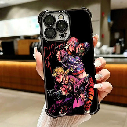 JoJo Adventure Guido Mista Soft Phone Case For iPhone 15 16 17 Air 14 Pro Max 16E Plus 13 12 Mini Plating Anti-Fall Fundas
