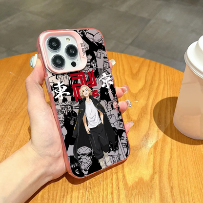 Tokyo Revenger phone case FUNDA for iPhone 12 11 13 14 15 16 17Max Pro Plus Mini Electroplated Silver lMDaser Color Cover