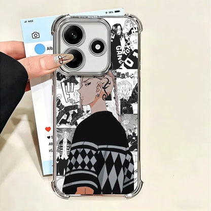 Tokyo Revengers Anime Plating Phone Case For Xiaomi Poco X6 X7 X8 Pro Max X5 X3 M8 M7 M5S Redmi 15C 15 14C 13C 17T 15T 14T F8 Ul