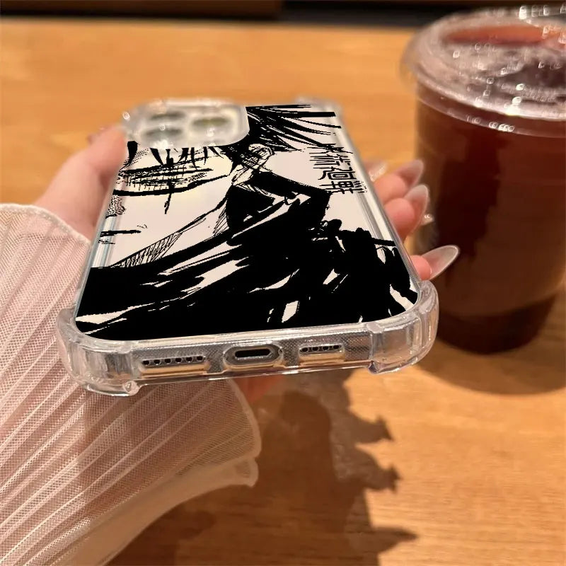 Jujutsus Kaisens Gojo Satoru Clear Case For iPhone 17 16 15 14 13 12 11 Pro Max 16e 17e Air 13 Mini 15 Plus XS X 7 8 Phone Cover