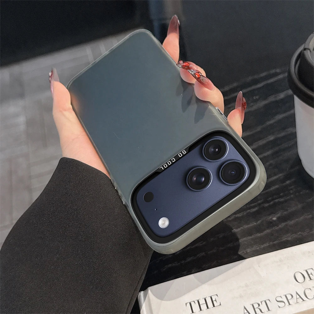 DAN DA DAN Anime Phone Case For iPhone 11 12 13 14 15 16 17 E Pro Max Plus Mini Electroplated Silver IMD Laser Black Cover